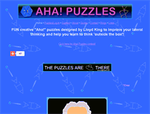 Tablet Screenshot of ahapuzzles.com